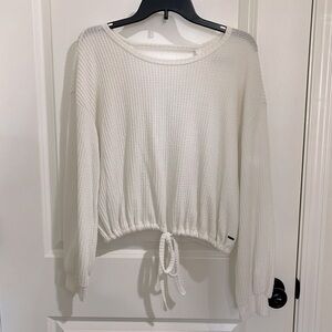 Hollister waffle crop top